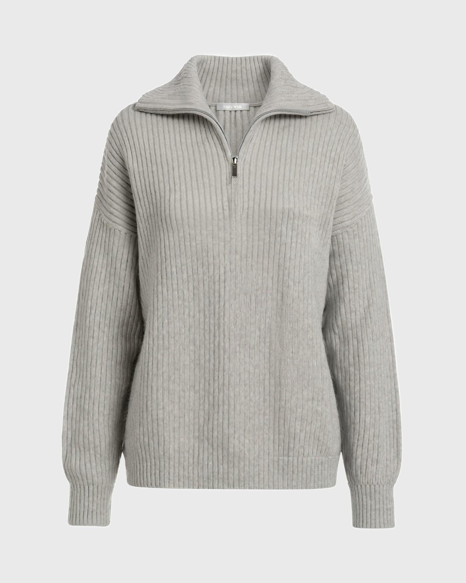 Old Aura | Women’s Half-Zip Knit Sweater with Long Sleeves