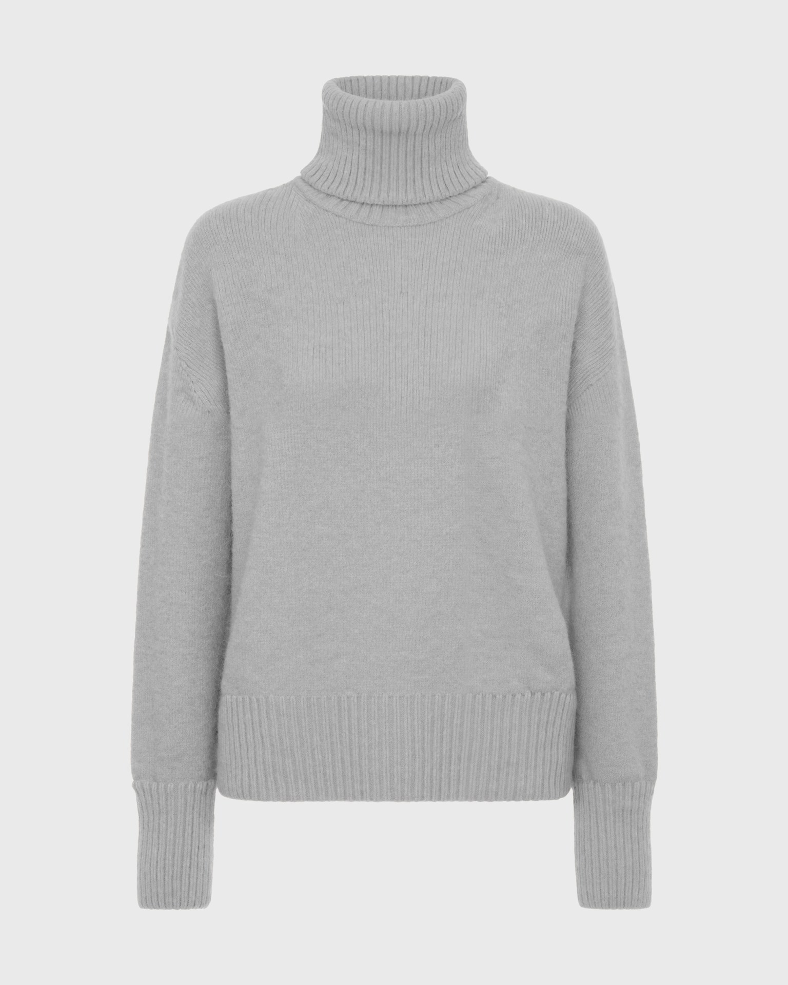 Old Aura | Women’s Loose Fit Turtleneck Sweater with Ribbed Trim