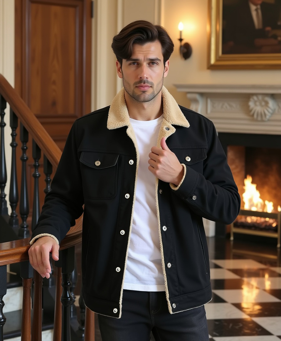 Old Aura | Men’s Clean Cut Winter Jacket with Practical Pockets