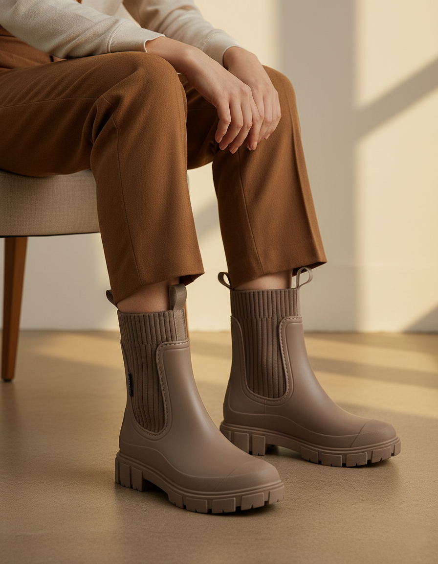 Old Aura | Women’s Water Resistant Wellington Boots with Non-Slip Sole