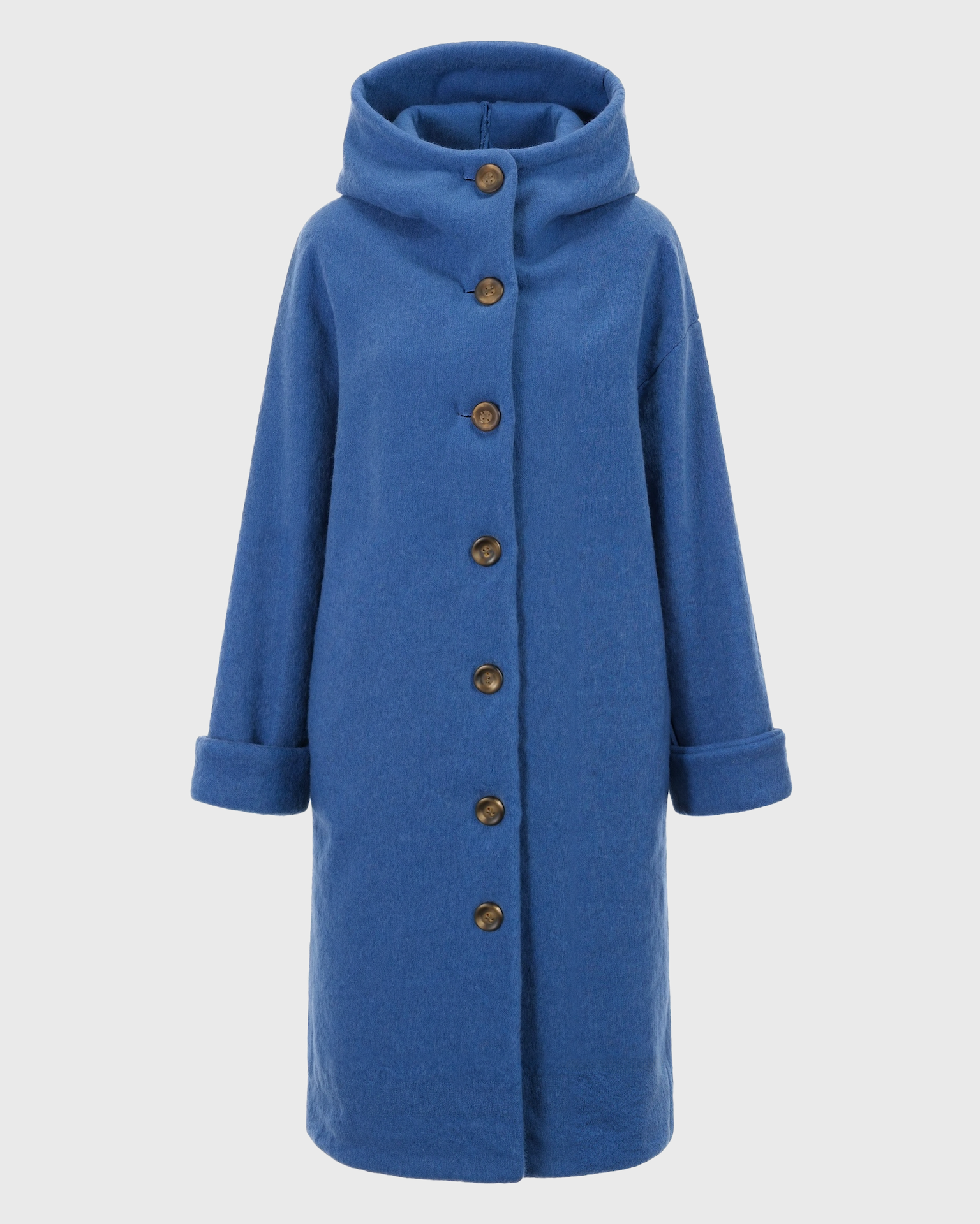 Old Aura | Women’s Hooded Thick Winter Coat with Button Closure