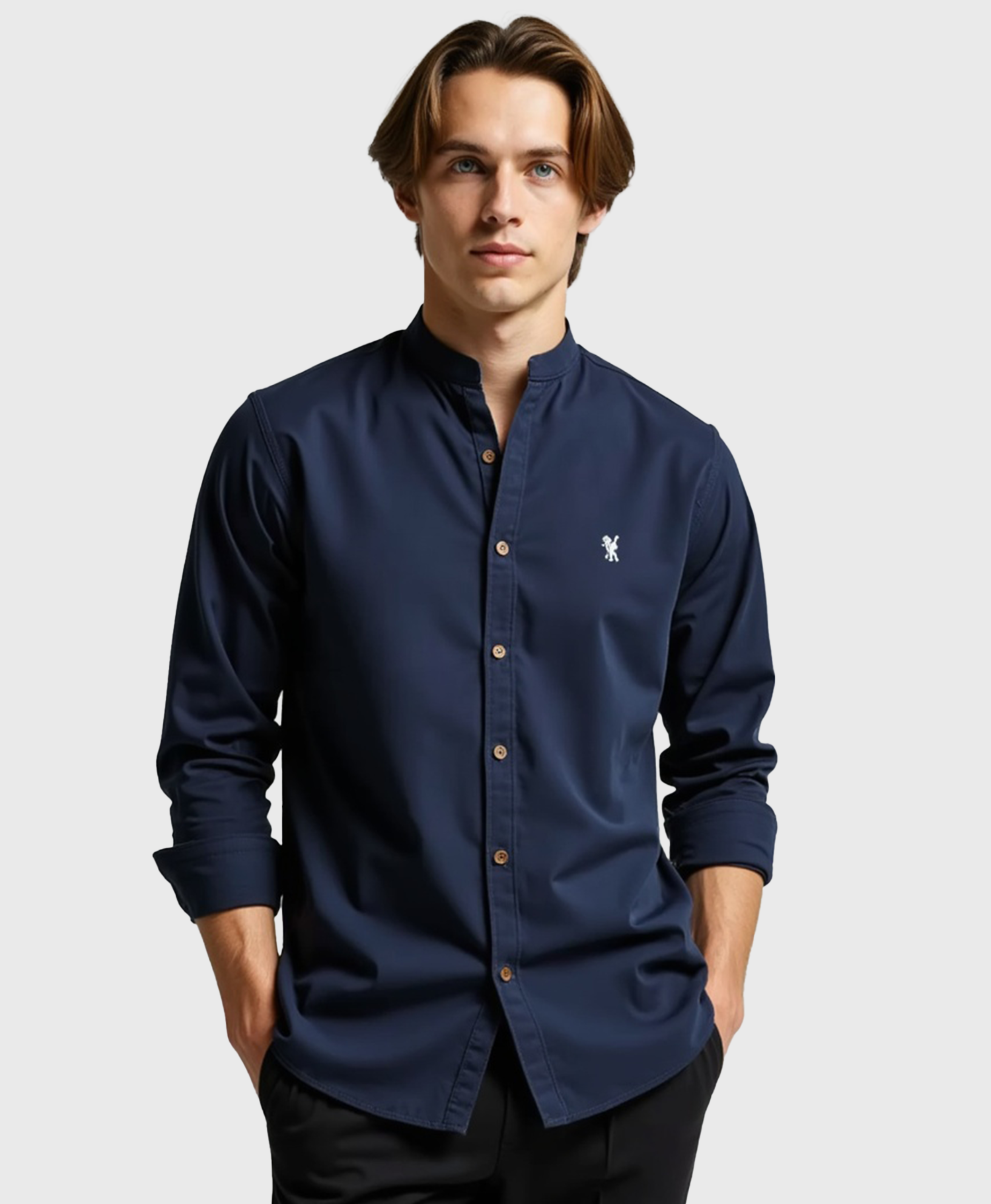 Old Aura | Men’s Collared Shirt with Button Placket