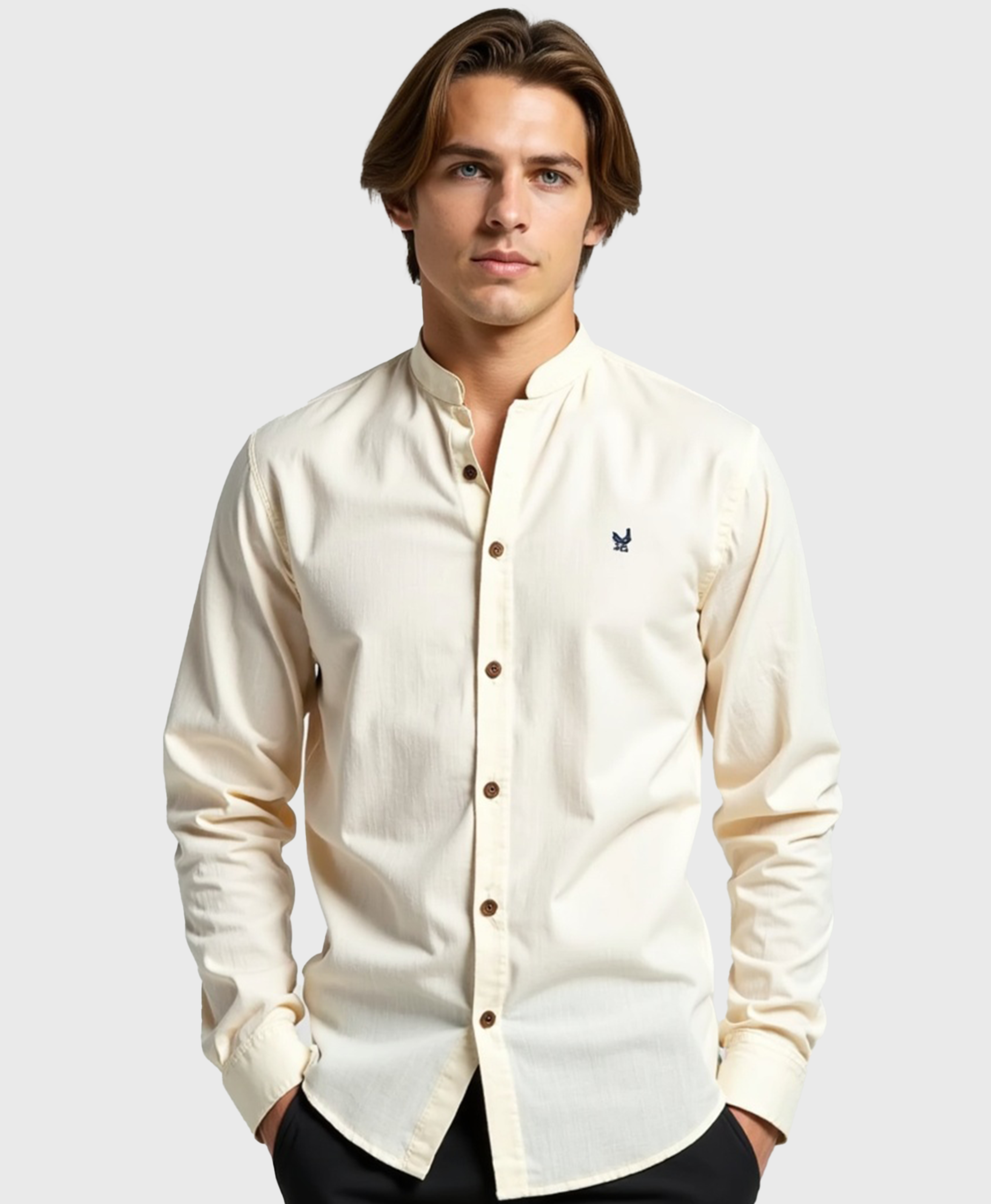 Old Aura | Men’s Collared Shirt with Button Placket