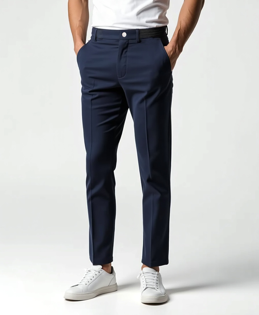 Old Aura | Men’s Stretch Trousers with Slim Cut