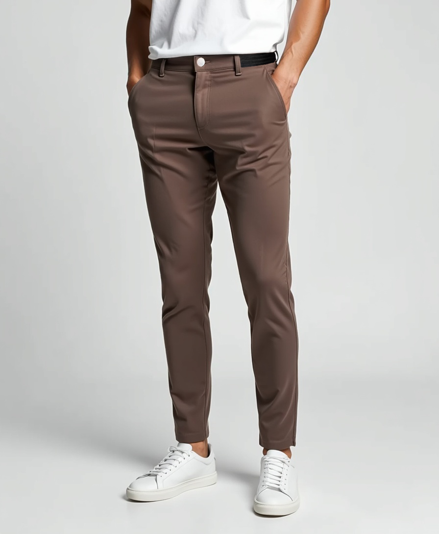 Old Aura | Men’s Stretch Trousers with Slim Cut