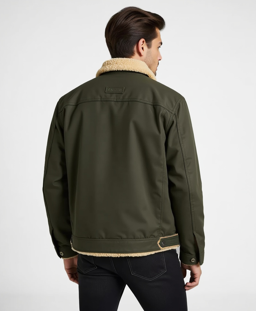 Old Aura | Men’s Clean Cut Winter Jacket with Practical Pockets