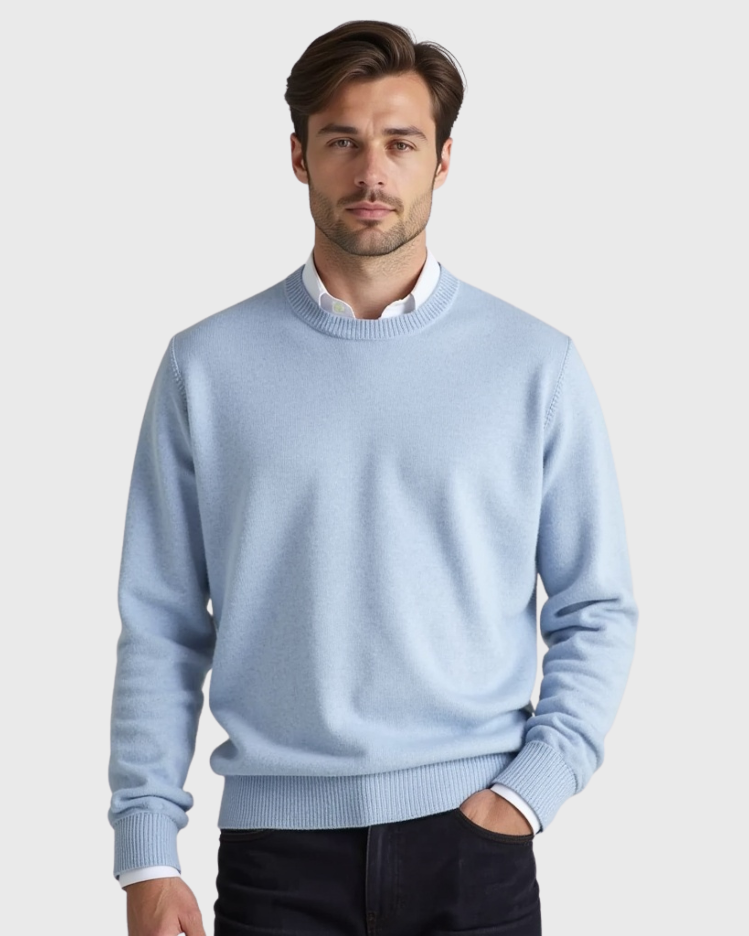 Old Aura | Men’s Round Neck Sweater with Seasonal Fit