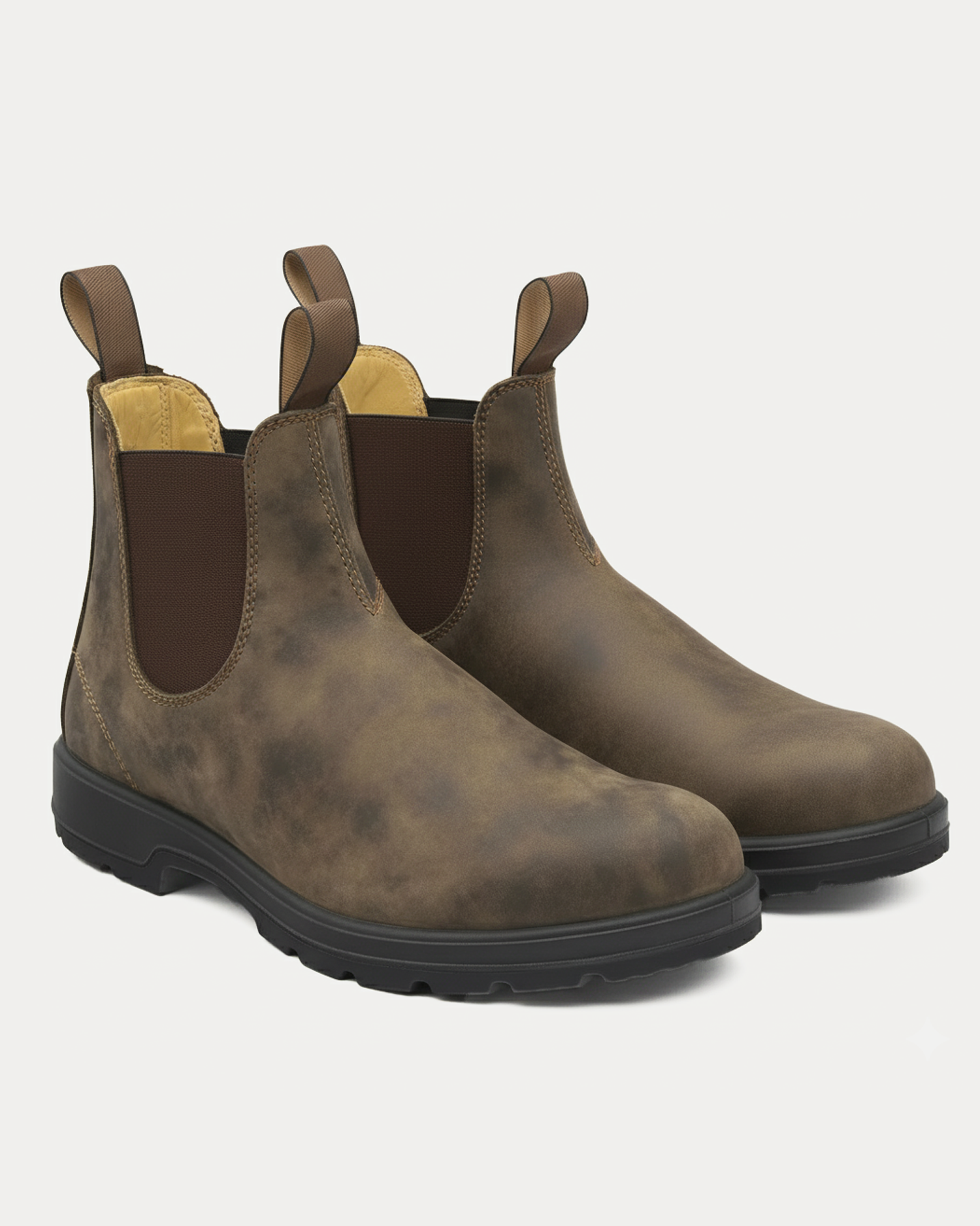 Old Aura | Men’s Rugged Sole Chelsea Boots with Elastic Side Panels