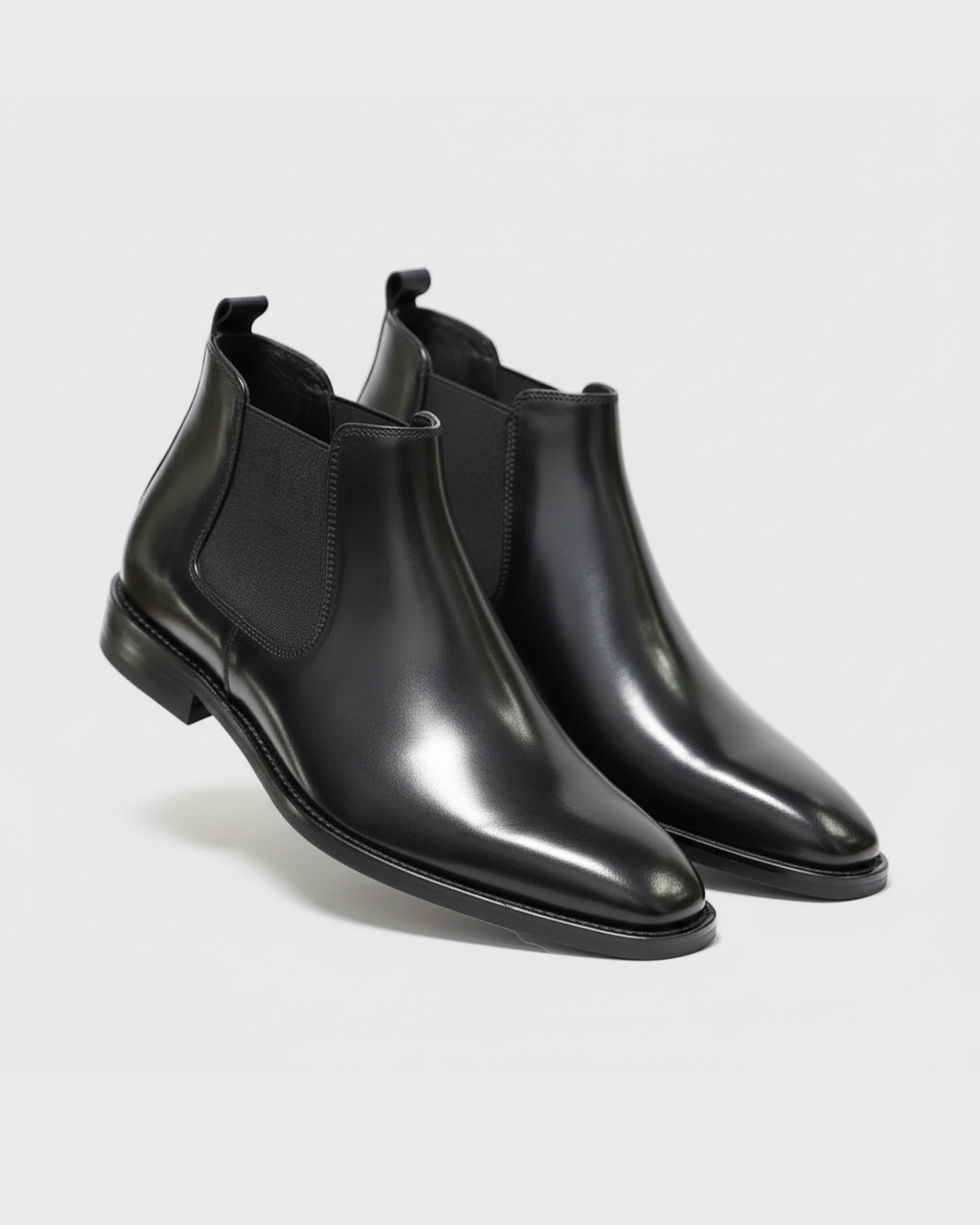 Old Aura | Men’s Elastic Side Panel Chelsea Boots with Almond Toe