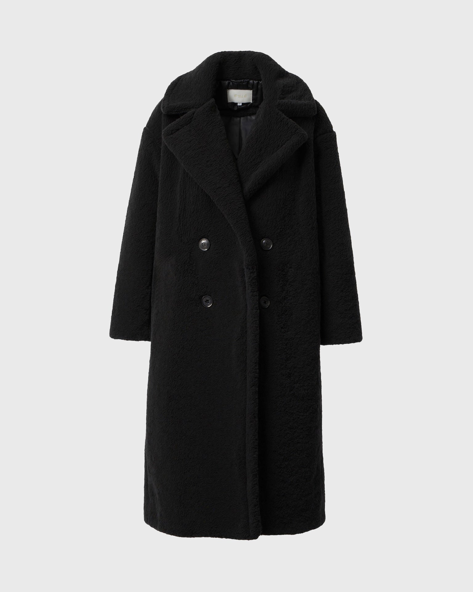 Old Aura | Women’s Long Teddy Coat with Straight Silhouette
