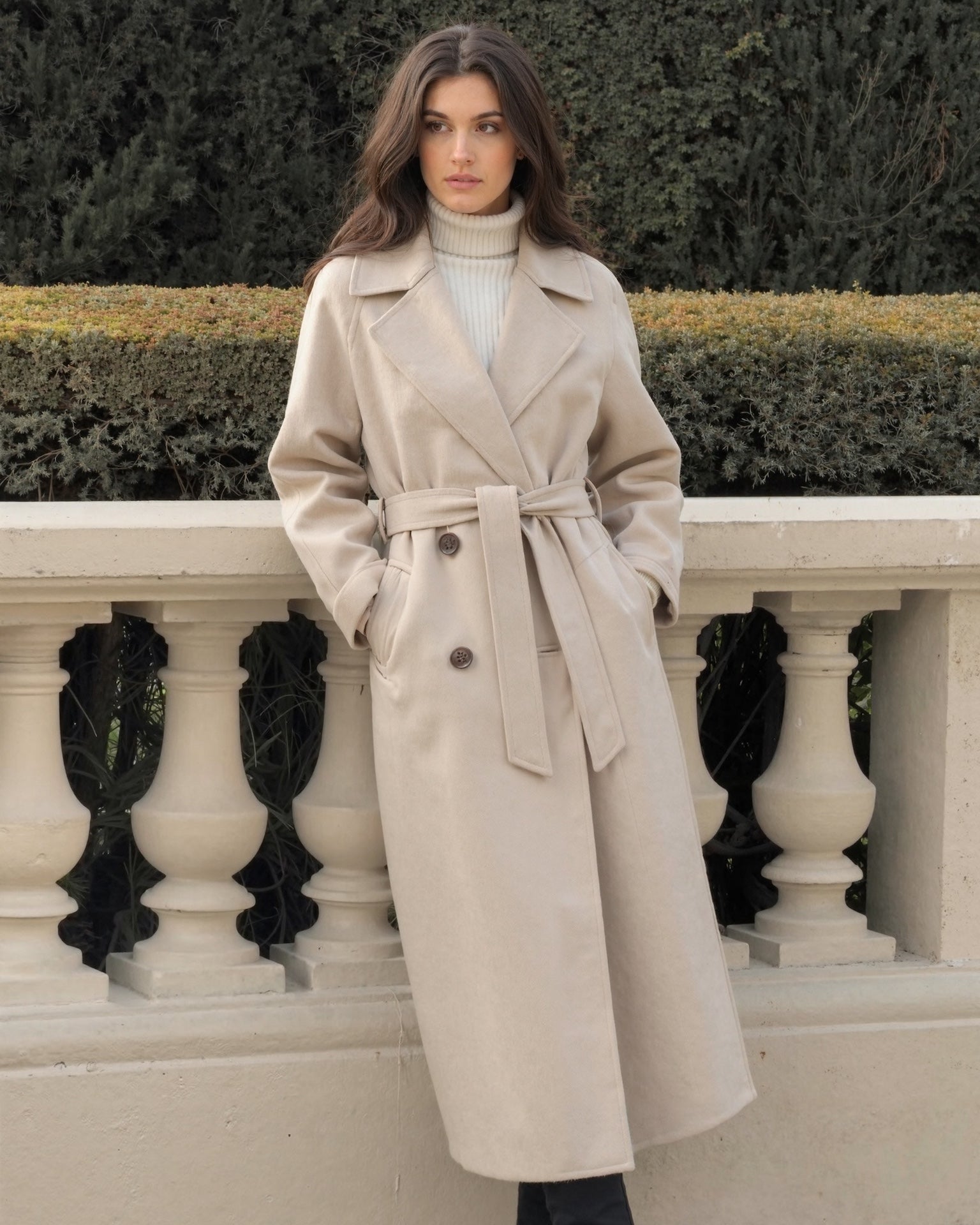 Old Aura | Women’s Long Winter Coat with Straight Silhouette