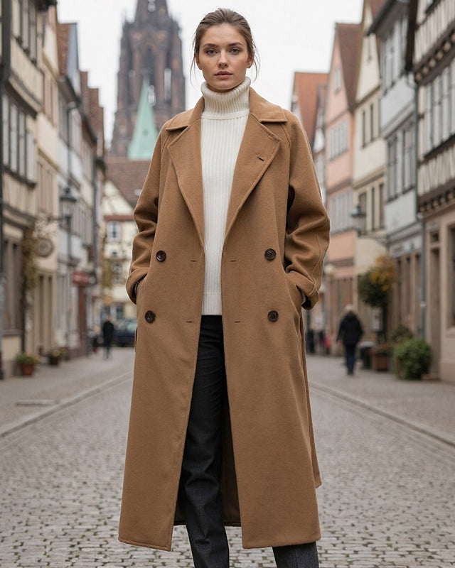 Old Aura | Women’s Long Winter Coat with Straight Silhouette