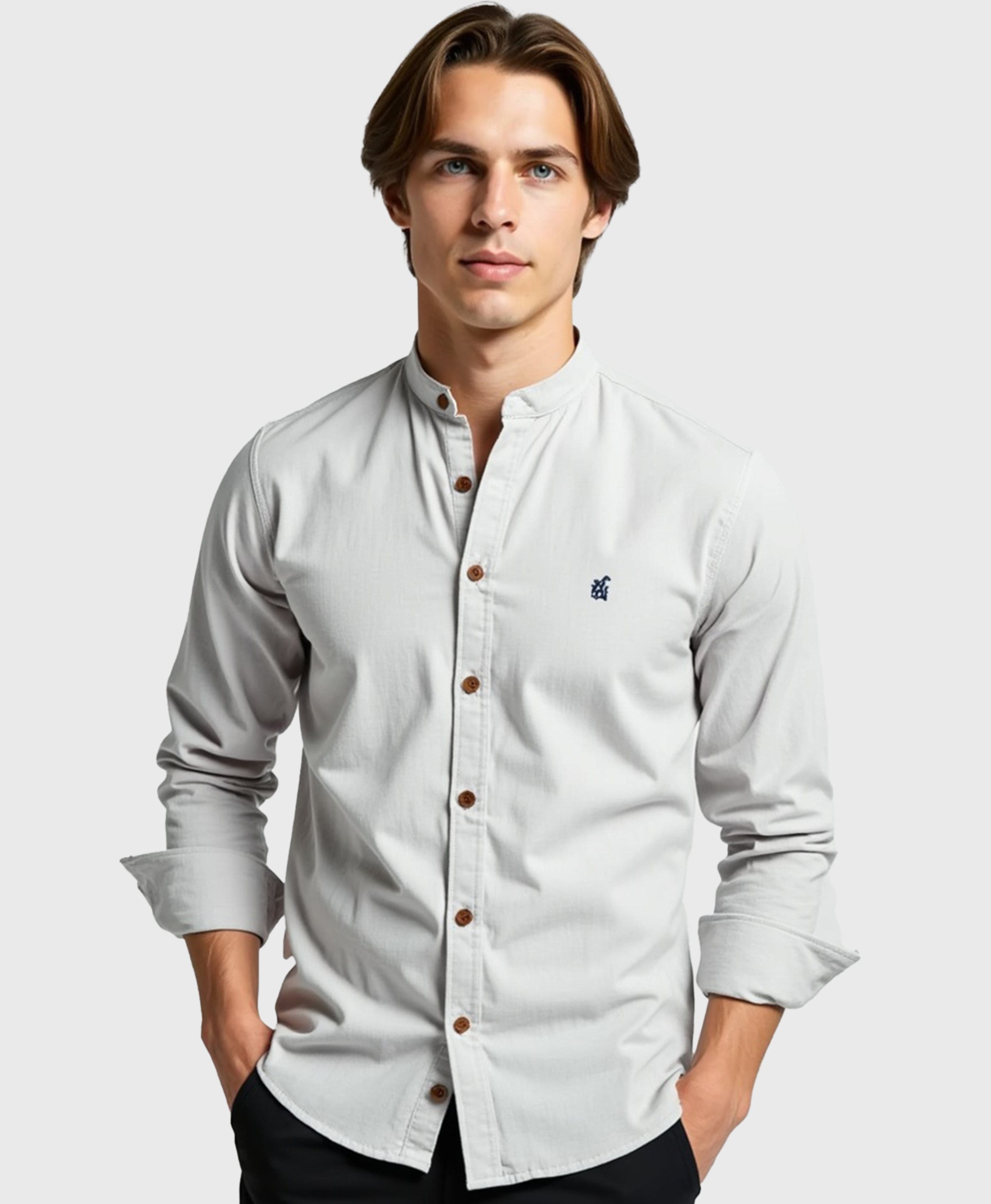 Old Aura | Men’s Collared Shirt with Button Placket