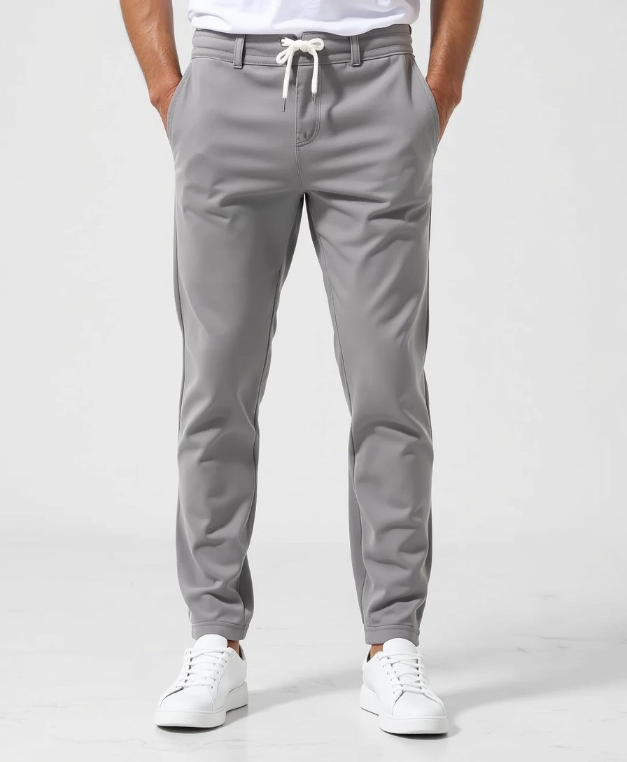 Old Aura | Men’s Tapered-Leg Trousers with Drawstring Waistband