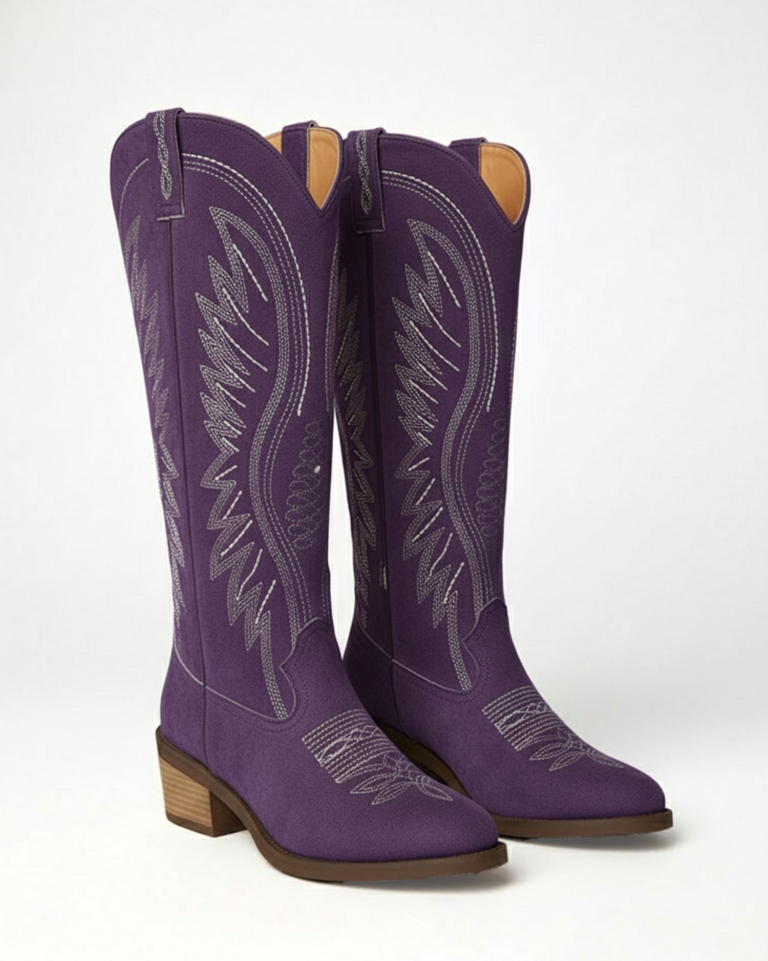 Old Aura | Women’s Western-Style Boots with Mid-Height Block Heel