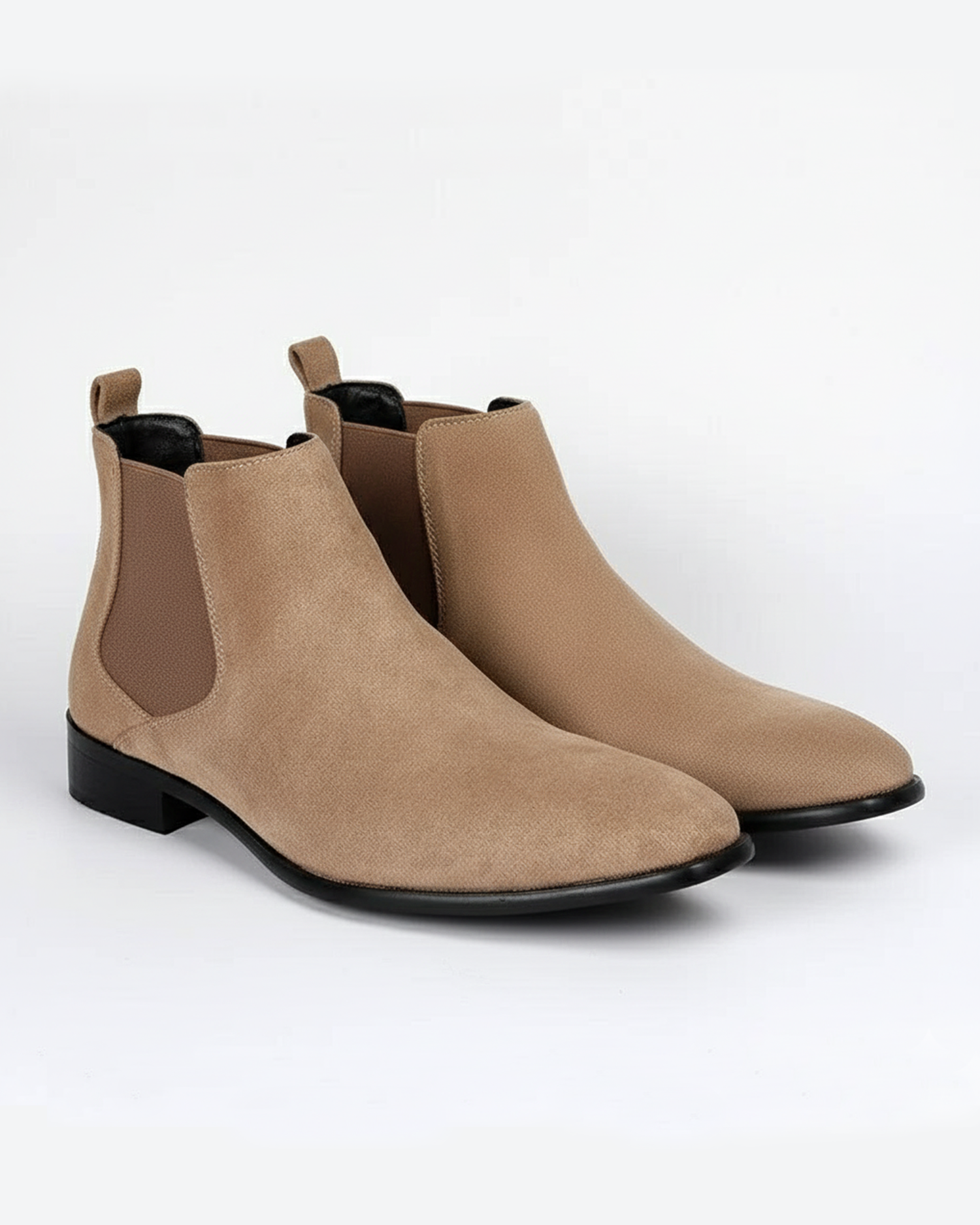Old Aura | Men’s Suede-like Chelsea Boots with Side Panels