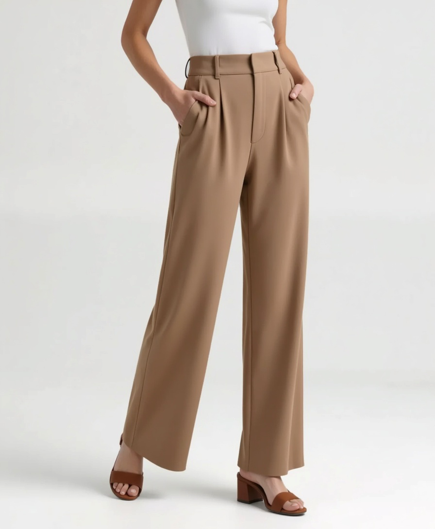 Old Aura | Women’s Wide-Leg Trousers with Tailored Waistband