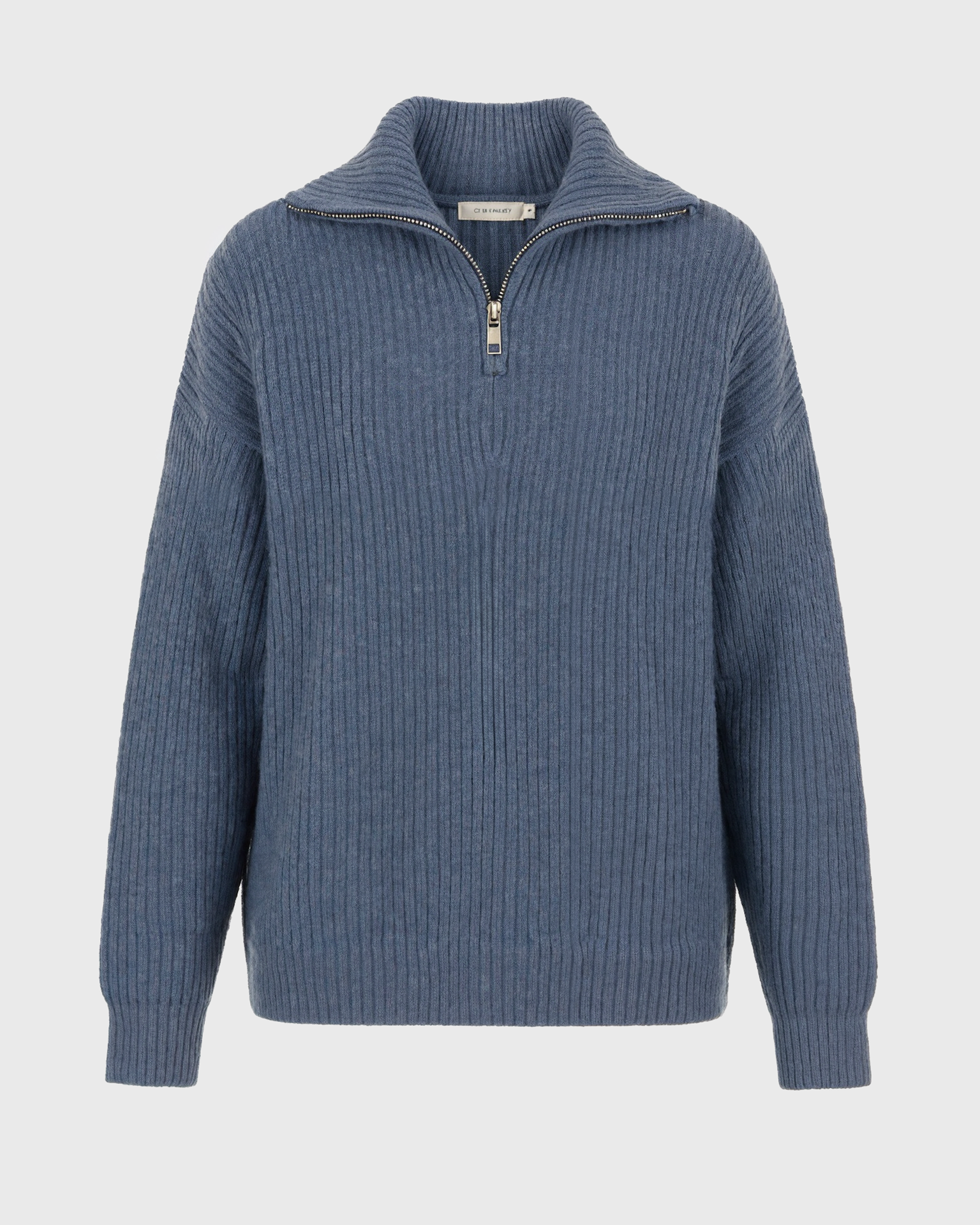 Old Aura | Women’s Half-Zip Knit Sweater with Long Sleeves